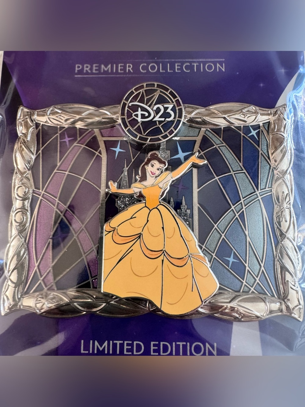 D23 THE ULTIMATE DISNEY FAN EVENT PREMIER COLLECTION PIN BELLE LE 1000